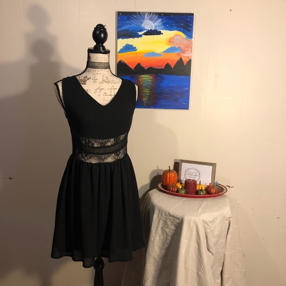 Material Girl Dresses & Skirts - Material Girl Black cutout dress